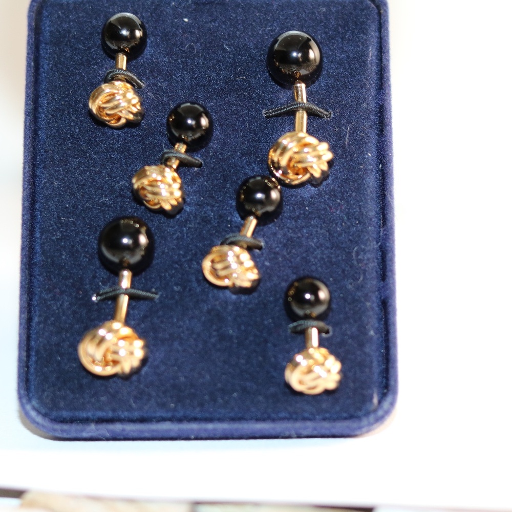 Reversible Stud And Cufflink Set - image 1